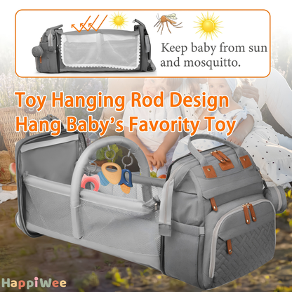 HappiWee™ Baby Diaper Bag with Portable Changing Station - Big Enough for the Day