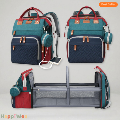 HappiWee™ Baby Diaper Bag with Portable Changing Station - Big Enough for the Day