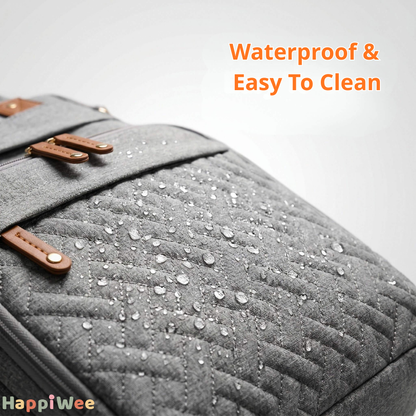 HappiWee™ Baby Diaper Bag with Portable Changing Station - Big Enough for the Day